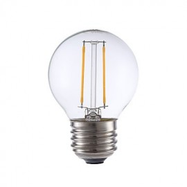 2W E26 LED Filament Bulbs G16.5 2 COB 200 lm Warm White Dimmable 120V 1 pcs