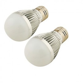 2PCS E27 3W 250lm 6000K 6-SMD 5730 Warm White/White Light LED Bulb Lamp (100-240V)