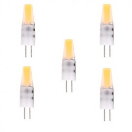 5PCS G4 4W 1505 COB 300-400LM Warm White/Cool White Decorative / Waterproof LED Bi-pin Lights (AC/DC 12-24V)