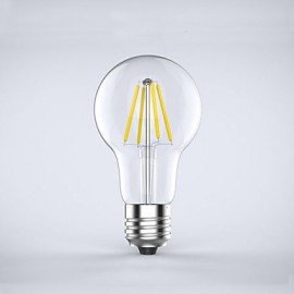 1 pcs E26/E27 4W 4 COB 400 lm Warm White A60(A19) edison Vintage LED Filament Bulbs AC 85-265 V