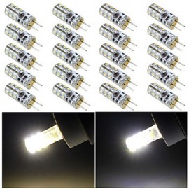 10 pcs G4 3W 24X SMD 3014 1200LM 2800-3500/6000-6500K Warm White/Cool White Bi-pin Lights DC 12V