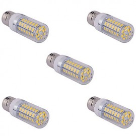 5 pcs E26/E27 15 W 60 X SMD 5730 1500 LM 2800-3200/6000-6500 K Warm White/Cool White Corn Bulbs AC 110/220 V