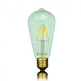 E26 E27 220V 2200K-2700K 200-300Lm ST64 3W 4LED Bulb Edison Retro Led Bulb