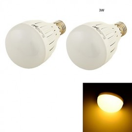 2PCS E27 3W 6*SMD5730 260LM Warm White Light LED Globe Bulbs (AC85-265V/110-120V/220-240V)