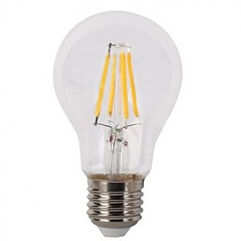 Dimmable bulb 4W E26/E27 LED Filament Bulbs A60(A19) 4 COB 400 lm Warm White110V-130V or (220V-240V) to Dimmable V 1 pcs