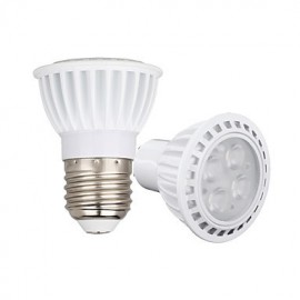 1PCS 4W Dimmable GU10/E27 LED Spotlight 4 SMD 3030 450-550 lm Warm White /Cool White AC110/AC22/AC85-265V