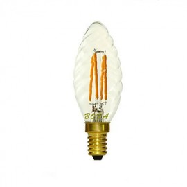 E14 2200K-3000K 150-260Lm 220V 3W 4LED Dimmable Retro Imitation Tungsten Filament LED Candle Light