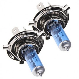 2 pcs H4 55W 1X 700-800LM 6500-7500K Cool White Decorative Decoration Light DC 12V