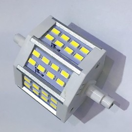 R7S 78mm 24x 5730SMD 6W Warm White / Cool White 600LM 220Beam Horizontal Plug Lights Flood Light AC85-265V