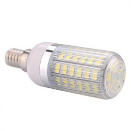 E14 15W 60x5730SMD 1500LM 2800-3200K /6000-6500K Warm White/Cool White Light LED Corn Bulb with Striped Cover (85-265V)