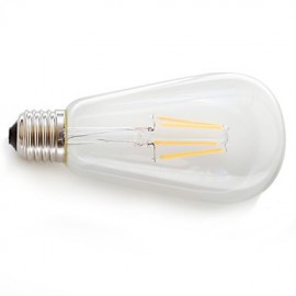 1PCS LED ST64 E26/E27 4*COB 4W 360LM 2200K Filament Bulb (AC 85-265V)