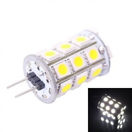 G4 4W 200LM 7000K 27x5050 White LED Light Bulb(DC 12V)