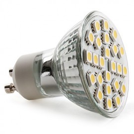 GU10 LED Spotlight MR16 24 SMD 5050 150 lm Warm White AC 220-240 V