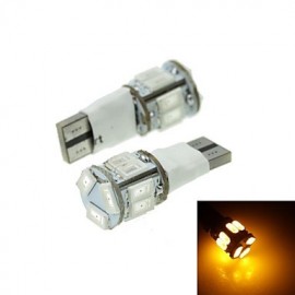 T10 LED 2-Mode Yellow 5W 11X5630SMD 550LM for Car Brake Light (DC12-16V)