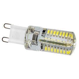 G9 3W 64x3014SMD 210-240LM 6000-6500K Natural White Light Resin LED Corn Bulb (220V)