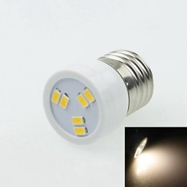 E27 2W 6LED 5730SMD 90-120LM 3000-3500K AC220-240V Spotlight Warm White - White Silver