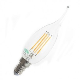 4W E14 LED Filament Bulbs CA35 4 380 lm Warm White Decorative AC 220-240 V