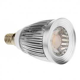 E14 7W 1 COB 600-630 LM Warm White LED Spotlight AC 85-265 V