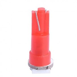 T5 0.25W 14LM 1x5050SMD LED Red Light for Car Indicate Light Lamp (DC 12V)