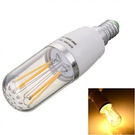 Marsing E14 4W 4-COB 400lm Warm/Cool White Light LED Filament Bulb Lamp(AC 85~265V)