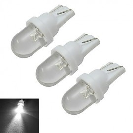 3pcs T10 0.5W 30-50LM 6000-6500K Cool White Car Signal Lamps LED Car Light (DC 12V)