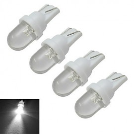 4pcs T10 0.5W 30-50LM 6000-6500K Cool White Car Signal Lamps LED Car Light (DC 12V)