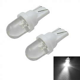 2pcs T10 0.5W 30-50LM 6000-6500K Cool White Car Signal Lamps LED Car Light (DC 12V)