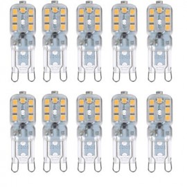 10PCS G9 14SMD2835 4W 300-400LM Warm White / Cool White Decorative AC220V/110V LED Corn Lights T