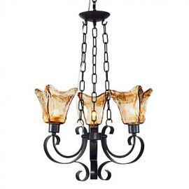 Max 60W Traditional/Classic Bulb Included Painting Metal Chandeliers Living Room / Bedroom / Dining Room