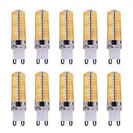 10pcs Dimmable G9 7W 80 SMD 5730 500-700 LM Warm White / Cool White LED Corn Bulbs AC 110V / AC 220V