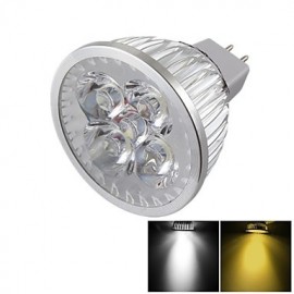 MR16 4W Dimmable 4-LED Spotlight Warm White/Cold White Light 3000/6000k 400lm (DC 12V)