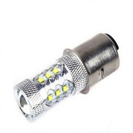 1X H6 BA20D 80W 14LED High Power LED 2800-3500/6000-6500 K Cool White The LED lamp of motorcycle Light DC 24/DC 12 V