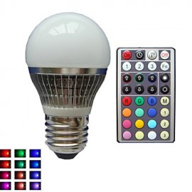 1 pcs E27 4 W 1X High Power LED Dimmable/32Keys Remote-Controlled/Decorative RGB LED Globe Bulbs AC85-265V