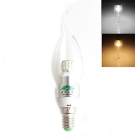 3W E14 LED Candle Lights CA35 30 SMD 3014 280 lm Warm White / Cool White Decorative AC 100-240 V