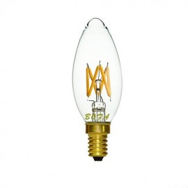 E14 2200K-3000K 220V 3W 4LED Dimmable Retro Imitation Tungsten Filament LED Candle Light