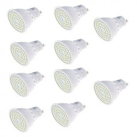 10pcs GU10 3W Warm White/Cold White 250lm 48-SMD2835 LED Spotlight AC220V