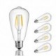 5pcs ST64 4W E27 LED Filament Bulbs COB Warm/Cool White Decorative Vintage Edison Light Bulb Retro Edison Bulbs AC220-240V