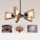 Wood Single Tier 5 Light Chandelier Lamp Modern/ Contemporary Style for Bedroom Dining Room Living Room Light