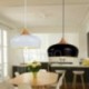 1 Light Modern/ Contemporary Wood Pendant Light for Dining Room Living Room Study Room/Office Lamp