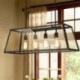 Rustic / Lodge Vintage Metal Living Room Dining Room Bedroom Pendant Light with Glass Shade