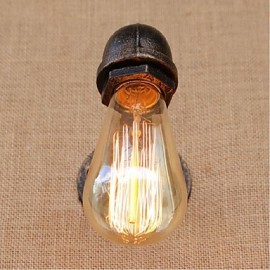 AC 220V-240V 40W E27 BG808 Nostalgia Simple Water Pipe Decorative Small Wall Lamp Wall Light