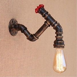 AC 220V-240V 40W E27 BG821 Nostalgia Simple Water Pipe Decorative Small Wall Lamp Wall Light