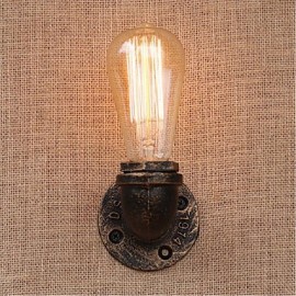 AC 220V-240V 40W E27 BG804 Nostalgia Simple Water Pipe Decorative Small Wall Lamp Wall Light