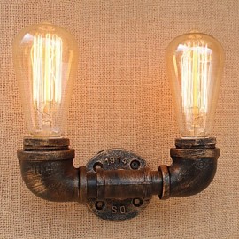 AC 110-130 AC 220-240 80 E26/E27 Country Retro Painting Feature for Mini Style Bulb Included,Ambient Light Wall Sconces Wall Light