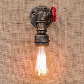 AC 220V-240V 40W E27 BG807 Nostalgia Simple Water Pipe Decorative Small Wall Lamp Wall Light