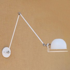 AC 220-240 110-120 60 E26/E27 Simple Vintage Country Painting Feature for Mini Style Swing Arm Eye Protection,Ambient Light Wall Sconces