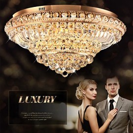 Modern Luxury 72W LED Crystal Ceiling Light Bedroom LED Absorb Dome Light Diameter 60CM