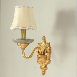 AC110-240 E12/E14 Simple Country Traditional/Classic Brass Feature for Mini Style Bulb Included,Uplight Wall Sconces Wall Light