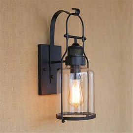 AC 110-130 AC 220-240 40W E26/E27 Rustic/Lodge Country Retro Black Oxide Finish Feature for Bulb Included Eye ProtectionAmbient LightWall