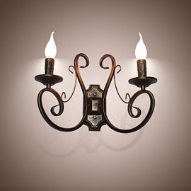 New Retro Attic American Style Retro Wall Lamp Bedroom Lamp Wall Lamp Candle Lamp